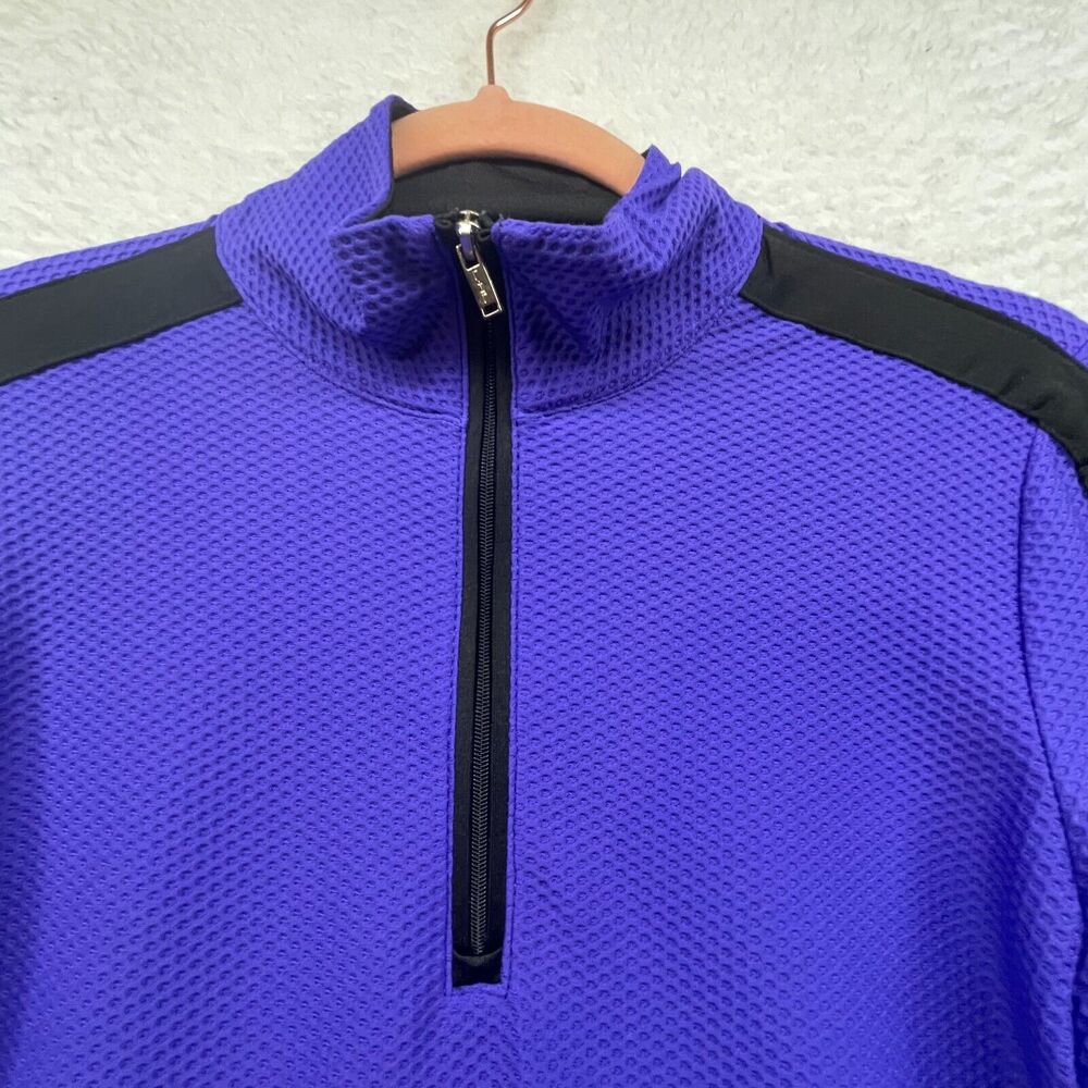 Lauren Ralph Lauren Shirt Womens Small Purple 1/4 Pullover Active Athletic Gym - Picture 3 of 12
